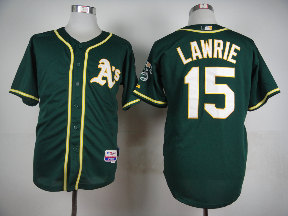 Men Oakland Athletics #15 Lawrie Green MLB Jerseys->oakland athletics->MLB Jersey